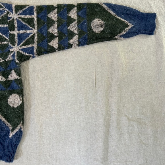 Vintage Benetton Italian Mohair Patterned Sweater - Picture 5 of 5